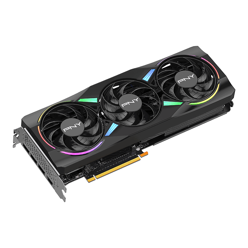 PNY NVIDIA GeForce RTX 5070 ARGB EPIC-X RGB OC Triple Fan Graphics Card - 12GB / GDDR7 / 192-Bit / PCIe 5.0 / DisplayPort 2.1 / HDMI 2.1 / One Year Warranty