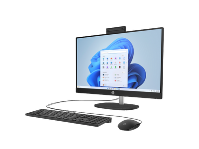 HP 24-CR0041NE AIO PC - 23.8" FHD Non-Touch / i7 / 8GB / 512GB (NVMe M.2 SSD) / DOS (Without OS) / 1YW / Jet Black - Desktop