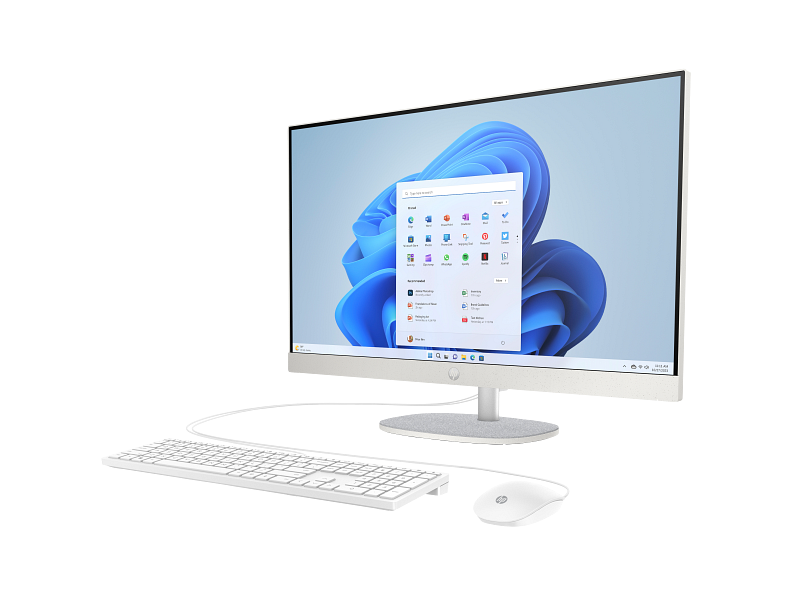 HP 27-CR0012NE AIO PC - i7 / 8GB / 512GB (NVMe M.2 SSD) / 27" FHD Non-Touch / DOS (Without OS) / 1YW / Shell White - Desktop
