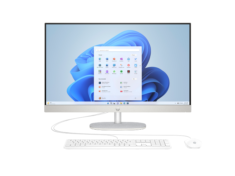 HP 27-CR0012NE AIO PC - i7 / 8GB / 512GB (NVMe M.2 SSD) / 27" FHD Non-Touch / DOS (Without OS) / 1YW / Shell White - Desktop