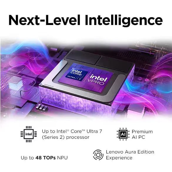 Lenovo ThinkPad X1 Carbon Gen 13 Aura Edition Copilot+ PC - 14" WUXGA Multi-Touch / Ultra 7 258V / 32GB / 1TB (NVMe M.2 SSD) / AI Boost Up to 47 TOPS / Win 11 Pro / 3YW / Arabic/English / Black - Laptop