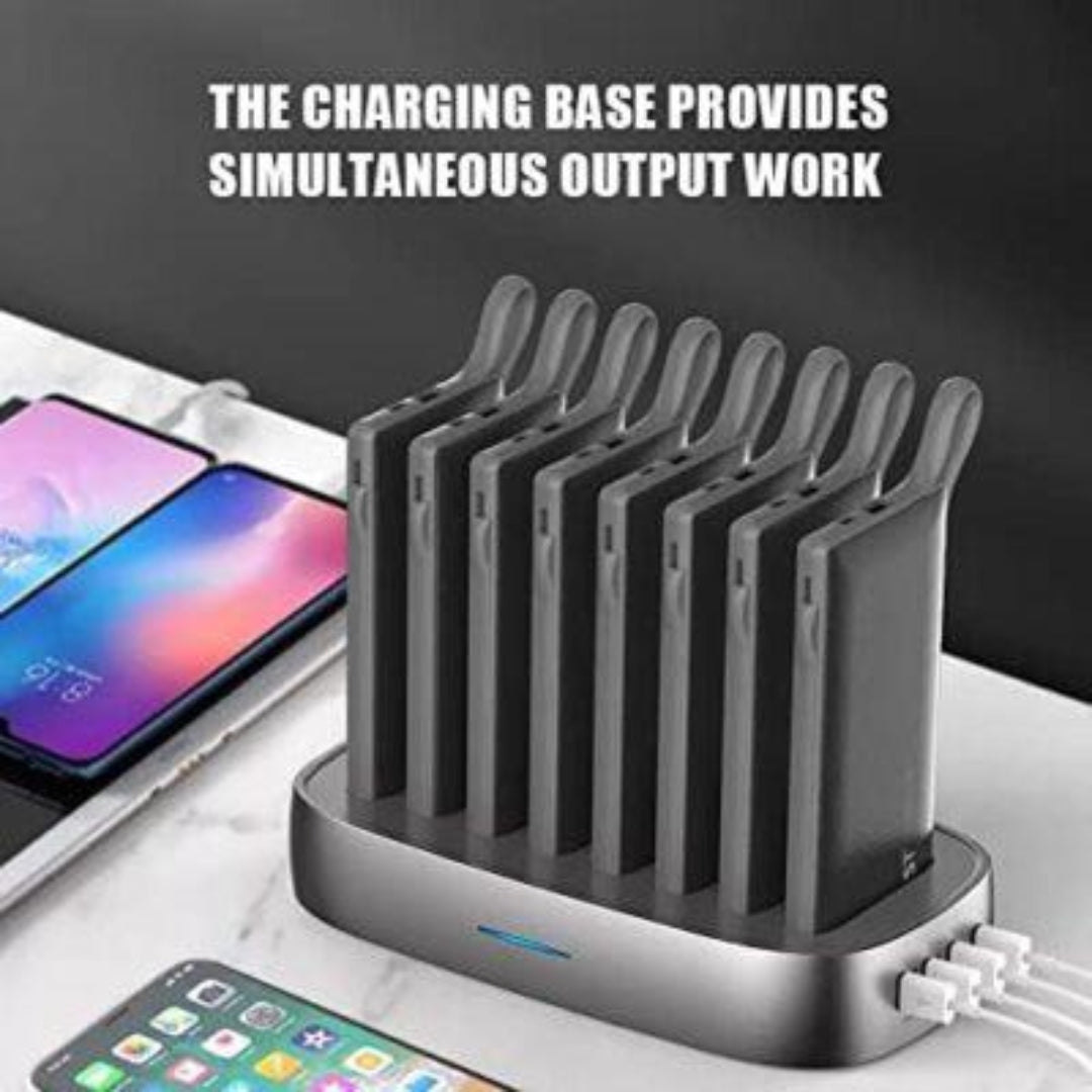 WST 8-in-1 Magnetic Wireless Power Bank Docking Station - Black