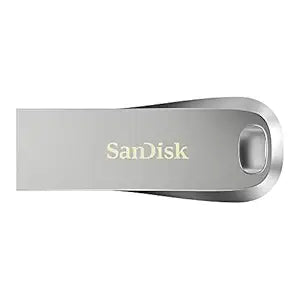 SanDisk Ultra Luxe Flash Drive - 128GB / Up to 400 MB/s / USB 3.2 Gen 1 / Silver