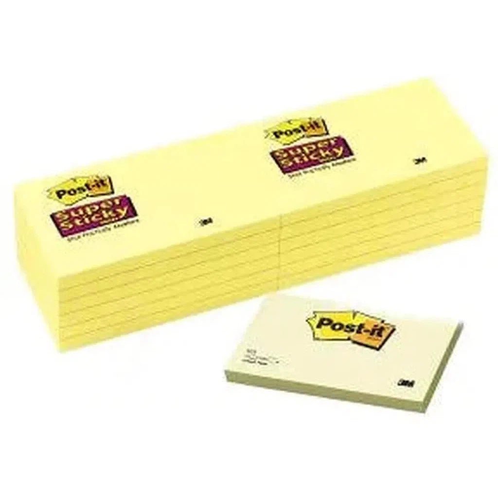3M Post It Super Sticky Notes Yellow (3X5 Inch) 100sheet/Pad