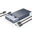ORICO Dual-bay M.2 NGFF SATA SSD Enclosure - Gray