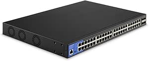 Linksys LGS352MPC - 48-Ports (Ethernet) / 4-Ports (SFP+) / Managed / Gigabit / PoE+ / Desktop - Switch