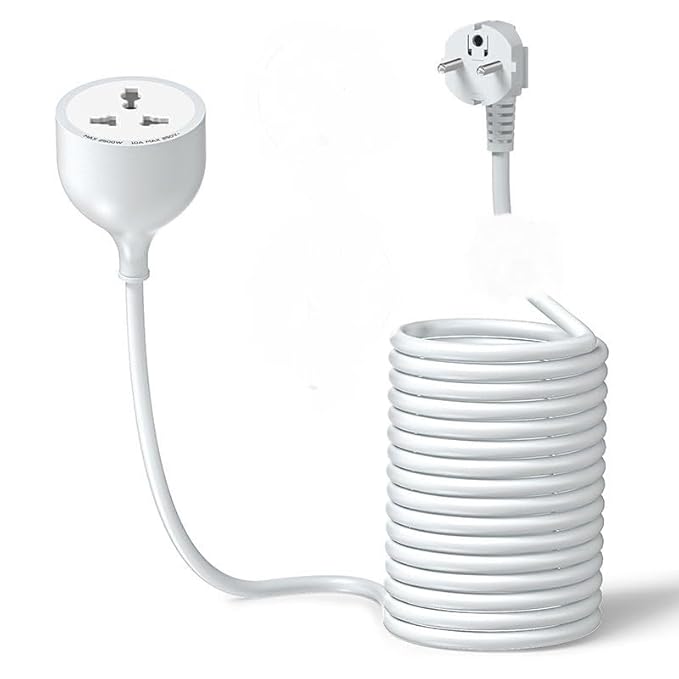 Ldnio 5M Extension Power Cord with Universal Socket 2500W  White