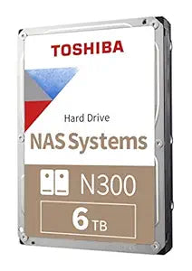 Toshiba N300 NAS Hard Drive - 6TB / 3.5-inch / SATA / 7200 RPM / 256MB Buffer