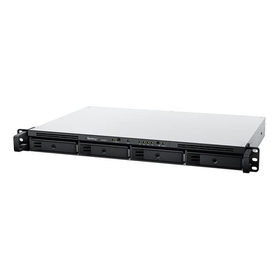 Synology RackStation RS422+ - SATA / 4-Bays / USB / LAN / Rack (1U) (مع مجموعة قضبان التثبيت)