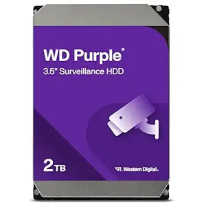WD Purple Surveillance Hard Drive - 2TB / SATA / Up to 175MB/s - Internal Hard Drive