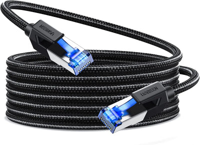 UGREEN Cat8 Pure Copper Ethernet Cable Braided 10m (Black)