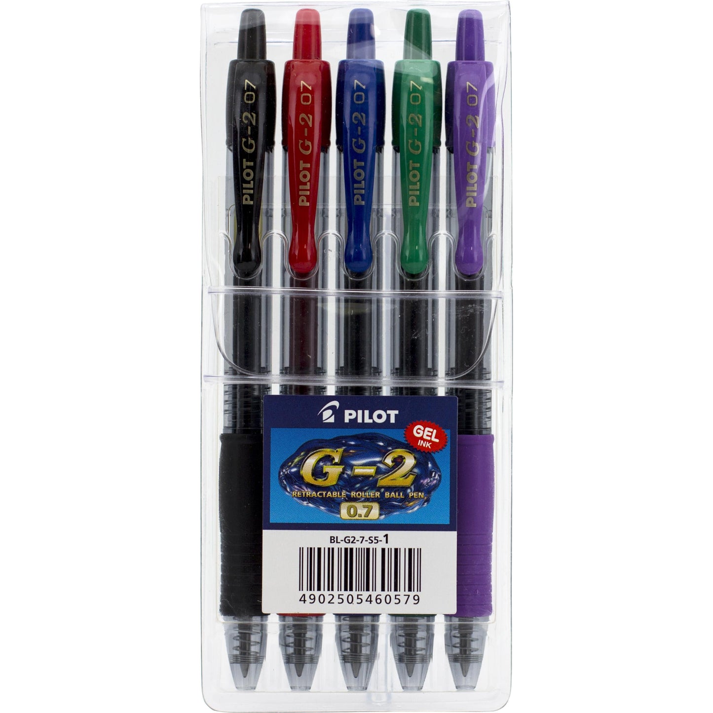 Pilot G2 Gel Pen 0.7Mm Set Of 5
