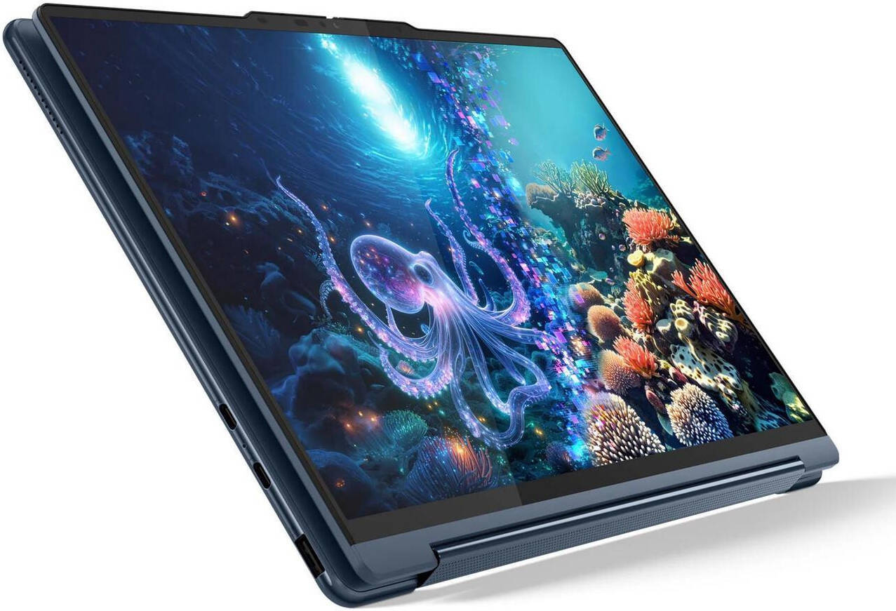 Lenovo Yoga 9 2-in-1 Gen 10 Copilot+ PC - 14" 2.8K WQXGA+ (2880x1800) OLED Multi-Touch / Ultra 7 258V / 32GB / 1TB (NVMe M.2 SSD) / Intel AI Boost, Up to 47 TOPS / Win 11 Home / Lenovo Yoga Pen / Arb/Eng / 2YW / Cosmic Blue - Laptop