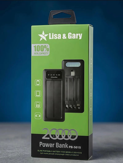 Lisa & Gary 4 in 1 20000mAh Solar power bank