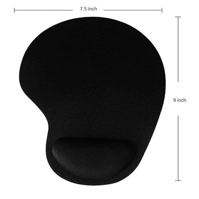 Mouse Pad Gel - Rubber / Polyester / Black - Mouse Pad