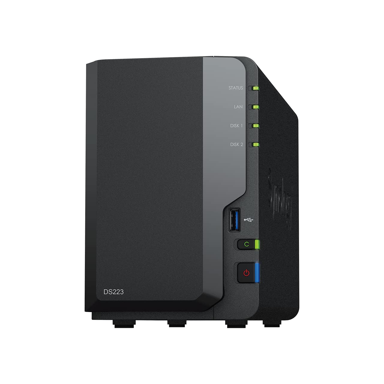 Synology DiskStation DS223 - SATA / فتحتان / USB / LAN / سطح المكتب