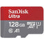 SanDisk Ultra UHS-I MicroSD Card - 128GB / Up to 140 MB/s