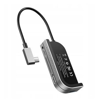 Baseus Bend Angle No.7 Multifunctional Type-C HUB - HDMI / USB Type-C / USB / Dark Gray