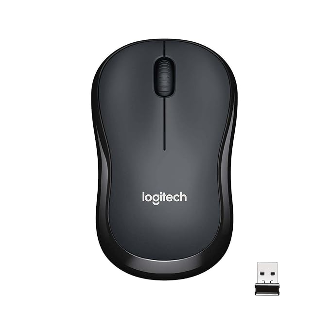 Logitech M221 Silent wireless Mouse - Charcoal Black