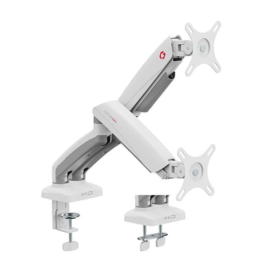 GameOn GO-5450 Mechanical Spring Monitor dual Arm - White