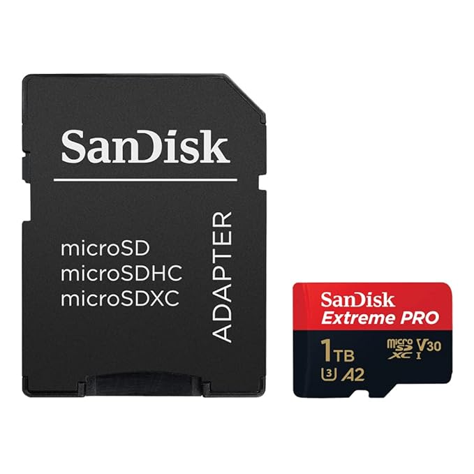 SanDisk Extreme PRO microSDXC UHS-I CARD with Adapter - 1TB / Up to 200 MB/s