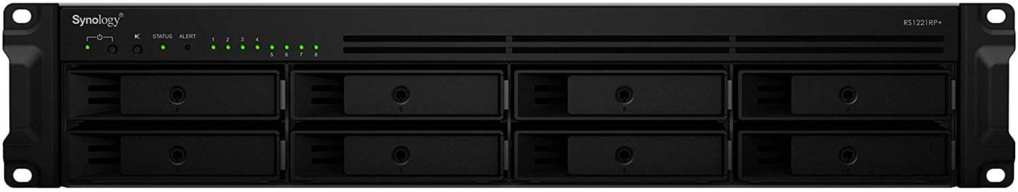 Synology RackStation RS1221+ - SATA / 8-Bays / USB / LAN / eSATA / Rack (2U)