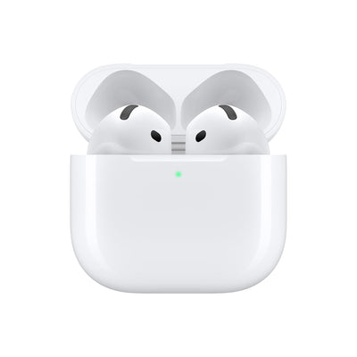 سماعات أبل إيربودز 4 مع خاصية إلغاء الضوضاء النشط - منفذ USB-C / بلوتوث 5.3 / أبيض