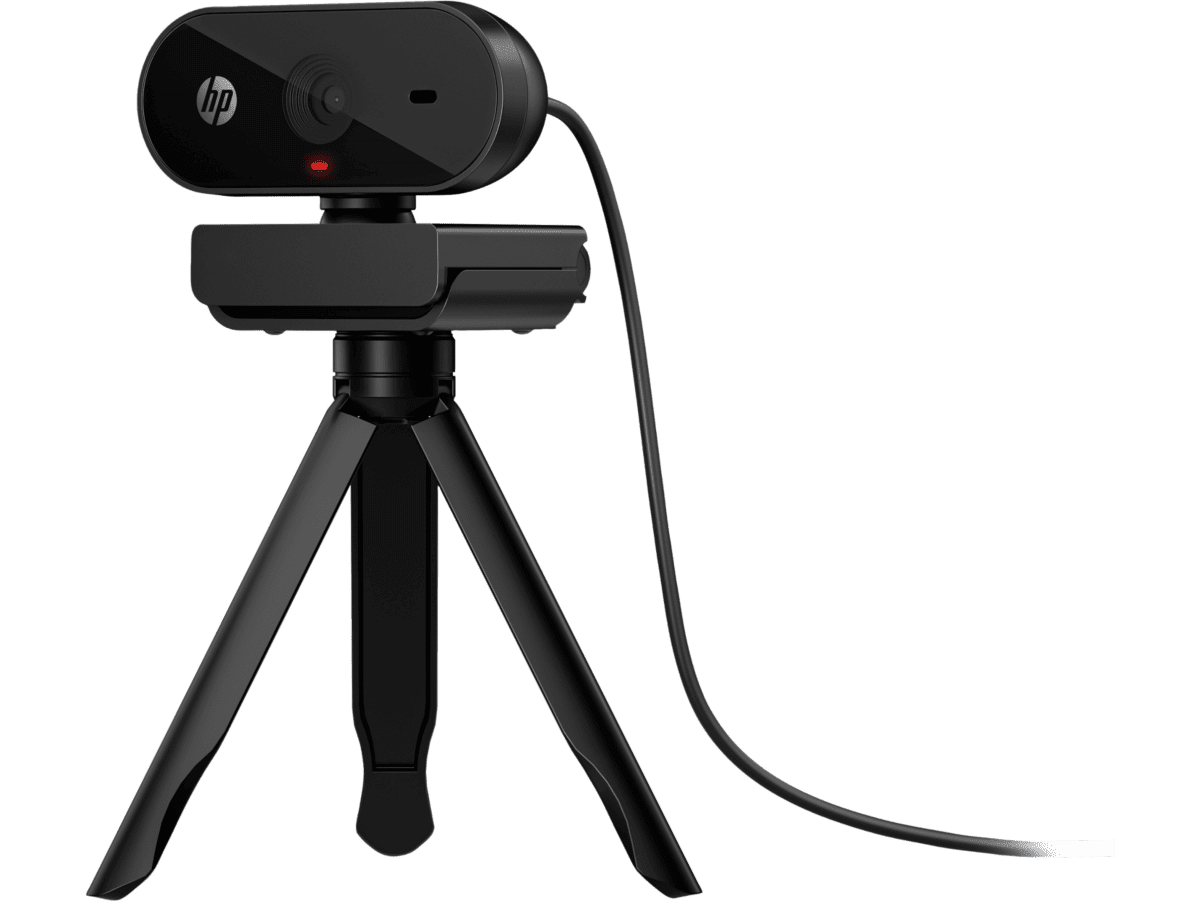 HP 320 FHD Webcam - 5MP / Single Microphone / Wired USB-A Connectivity / Black Color