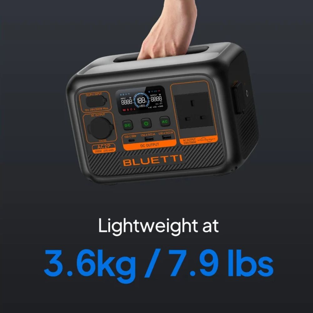 Bluetti Premium 20 (AC2P) Portable Power Station | 300W 230.4Wh, Power Station, - Outdoor Kuwait