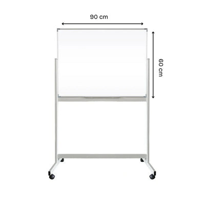 Double Sided Magnetic White Boards With Stand - 60x90cm (without installation)