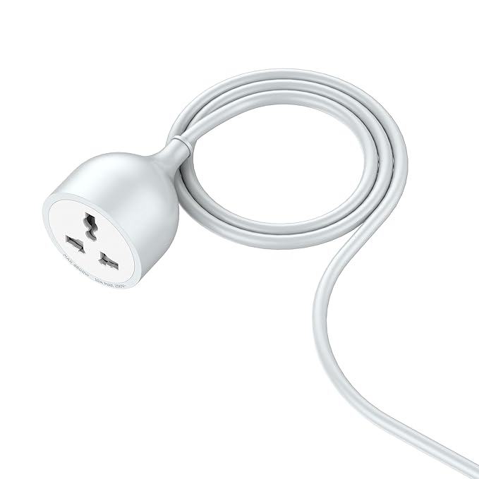 Ldnio 5M Extension Power Cord with Universal Socket 2500W  White