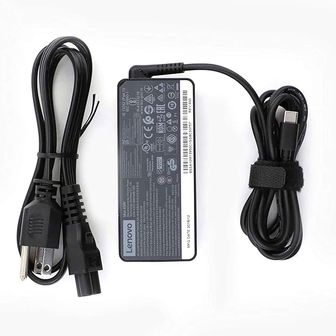 Lenovo Standard AC Adapter - 65W / USB-C / 3MW / Black