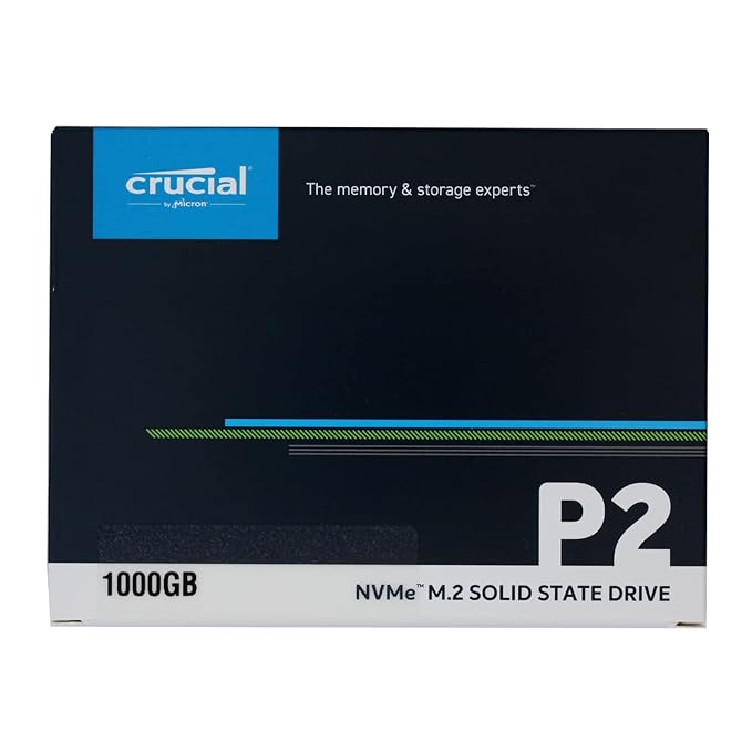 Crucial P2 - 1TB / M.2 2280 / PCIe 3.0 - SSD (Solid State Drive)