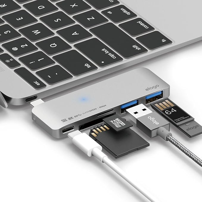 Elago Aluminum Charging Multi Hub USB-C - Space Gray