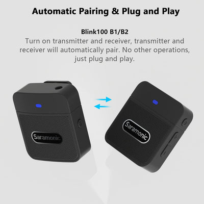Saramonic 3.5mm 2.4G Dual Channel Wireless Microphone Blink100 B1