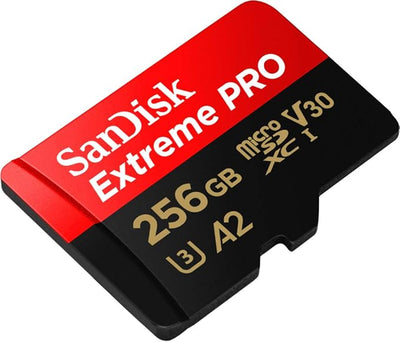 SanDisk Extreme PRO microSDXC UHS-I CARD with Adapter - 256GB / Up to 200 MB/s