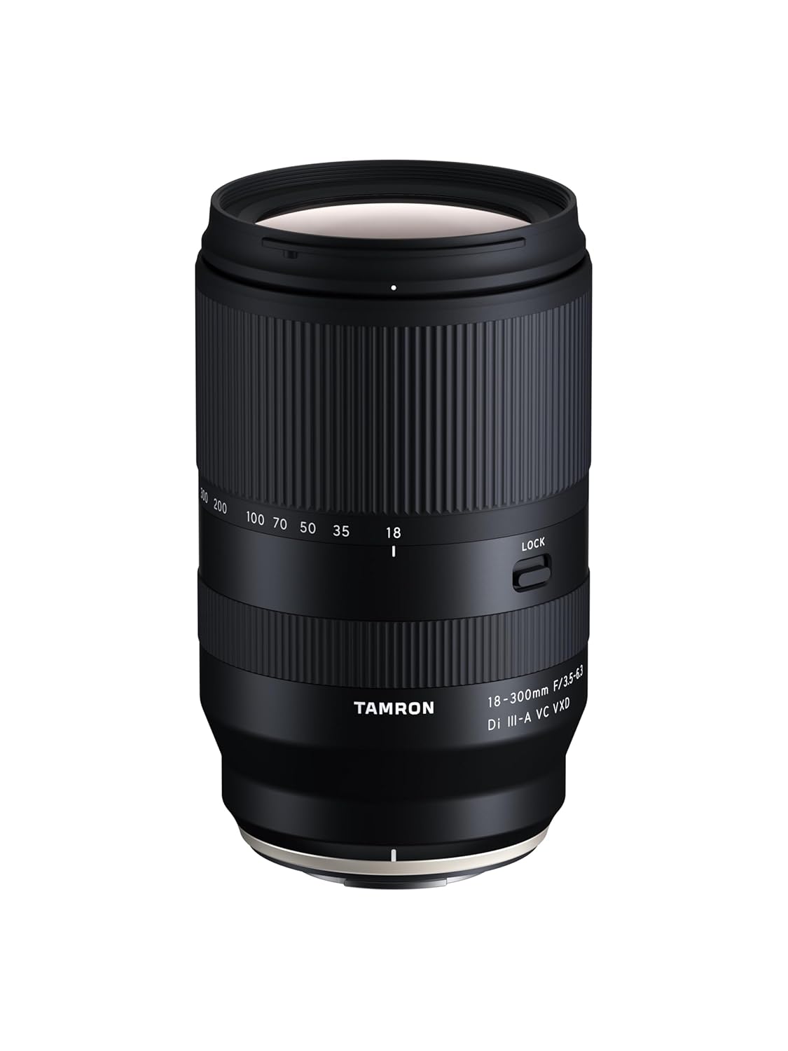 عدسة Tamron Di III-A VC VXD لكاميرات Fujifilm X-Mount APS-C بدون مرآة - 18 إلى 300 مم، فتحة عدسة F/3.5-6.3 / أسود
