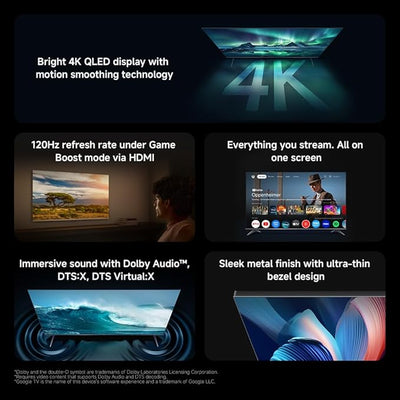 Xiaomi TV A Pro 55 2026 (ELA5984GL) - 55" QLED / Up to 60Hz / HDMI/USB2.0/Ethernet - Smart TV