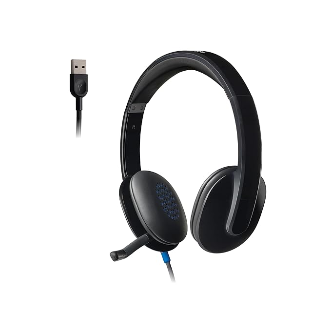 Logitech H540 USB Wired Headset - Wired / USB / Stereo / Black