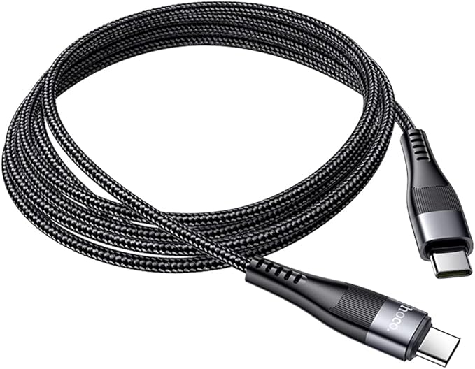 Hoco U99 Vortex Type-C to Type-C 2 Meter - Black