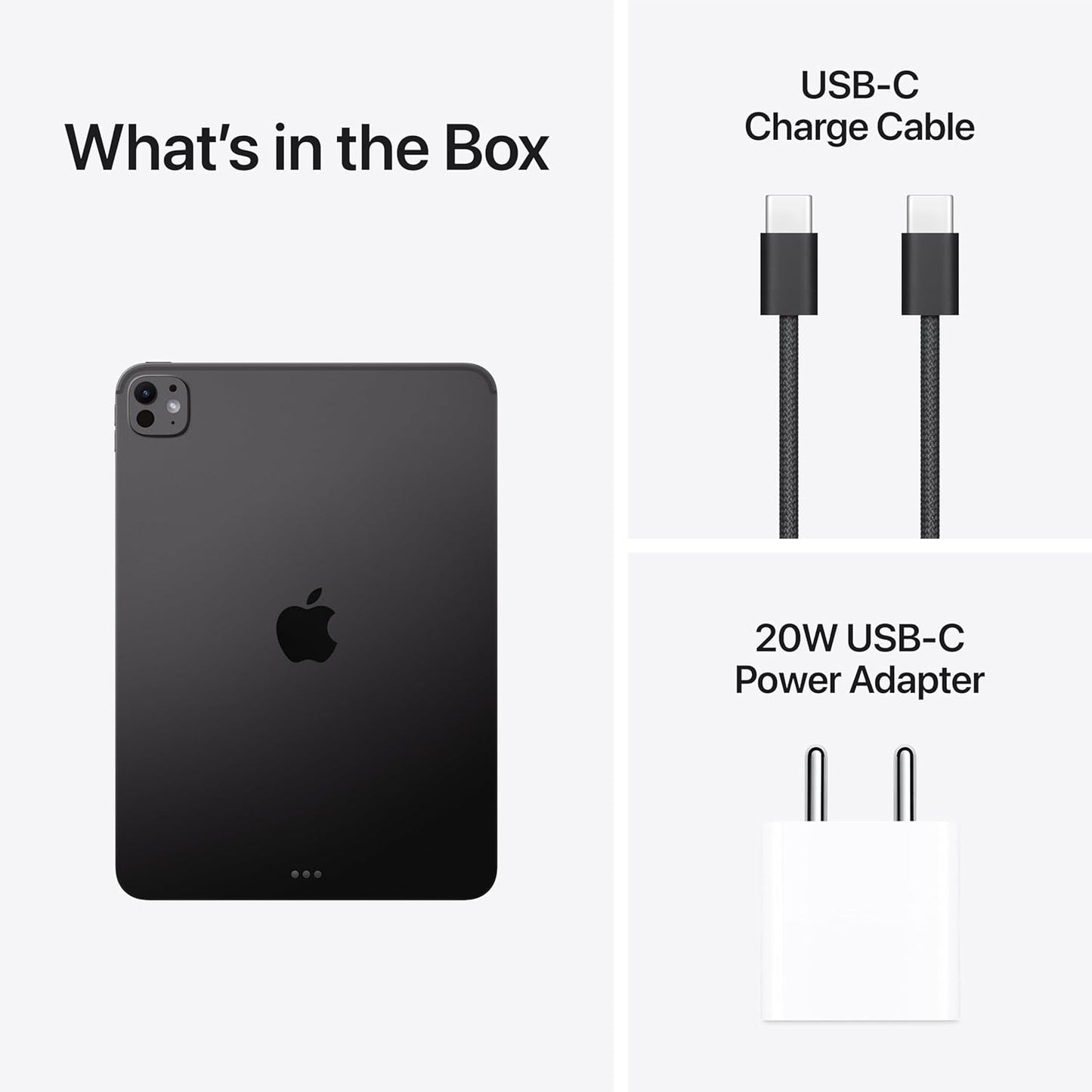 آيباد برو M5 (2025) من آبل / 11 بوصة / 256 جيجابايت / واي فاي / أسود فلكي / زجاج قياسي
