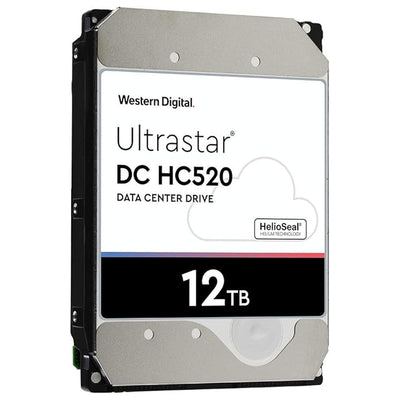 WD Ultrastar DC HC520 Hard Drive - 12TB / 3.5-inch / SATA-III / 7200 RPM / 256MB