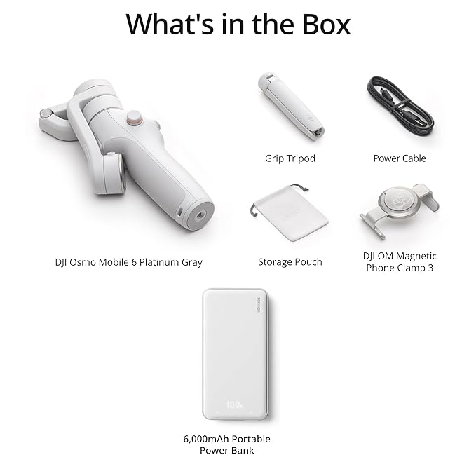 DJI OSMO Mobile 6 Smartphone Stabilizer Platinum Gray