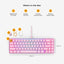 Glorious GMMK2 65% Pre-Built ANSI USA Wired RGB Mechanical Gaming Keyboard - Pink