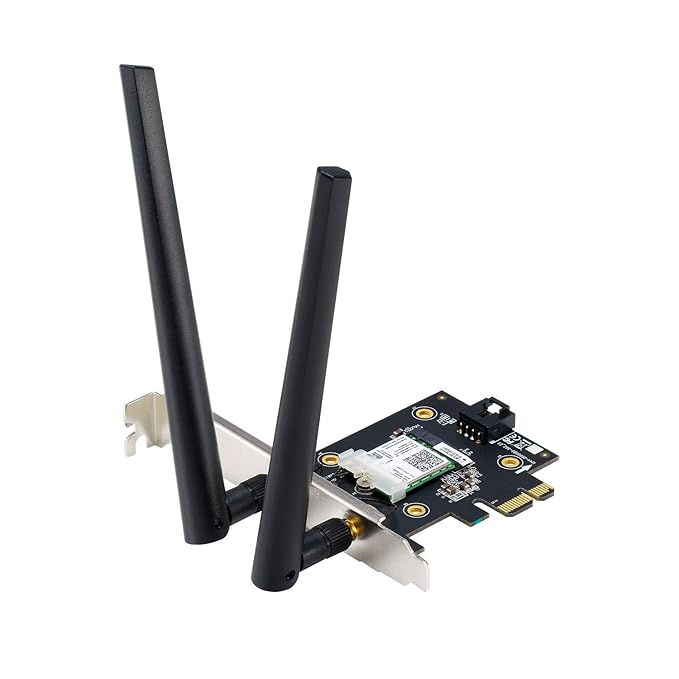 ASUS (PCE-AX3000) Dual Band PCI-E Wi-Fi 6 Adapter - 5GHz (2402 Mbps) / PCI-E