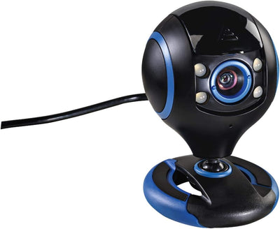 uRage REC 200 HD Streaming Gaming Webcam - 720P / USB-A - Black/Blue