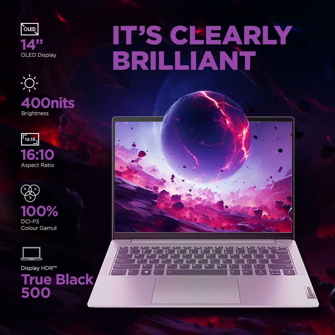 Lenovo IdeaPad Slim 5 Gen 10 - 14" WUXGA OLED / i5 / 16GB / 512GB (NVMe M.2 SSD) / Win 11 Home / 1YW / Arabic/English / Cosmic Blue