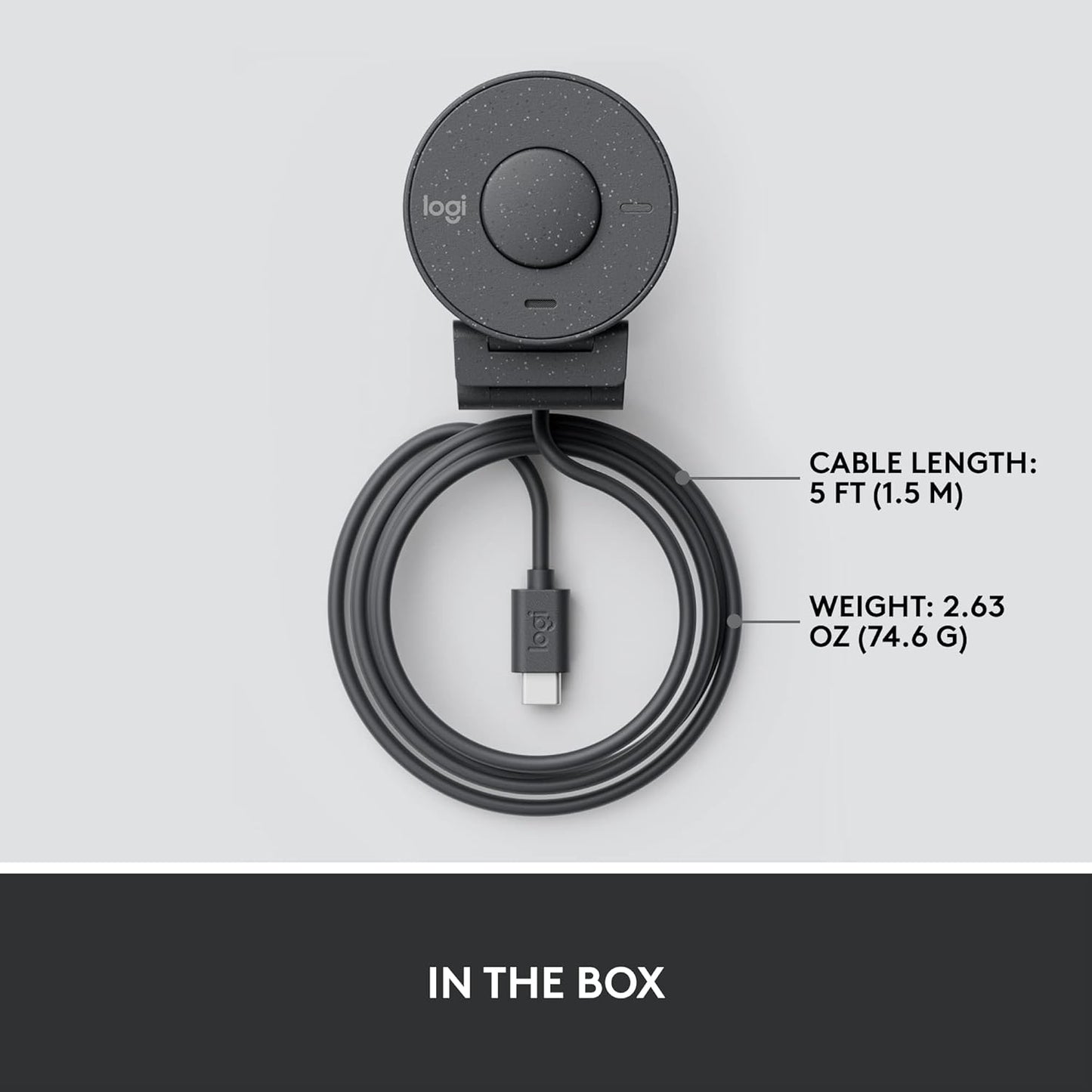 Logitech Brio 300 Full HD Webcam - 2MP / USB-C / Wired