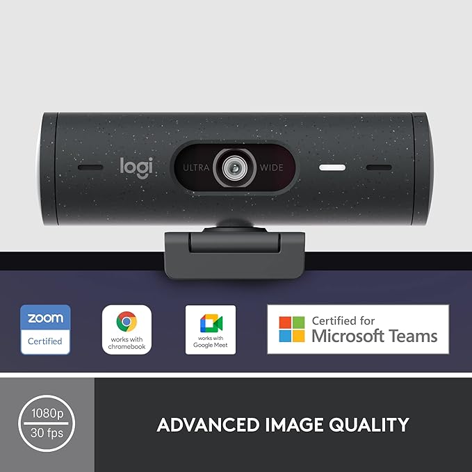 Logitech Brio 500 HD Webcam - 60 fps / USB-C / wired