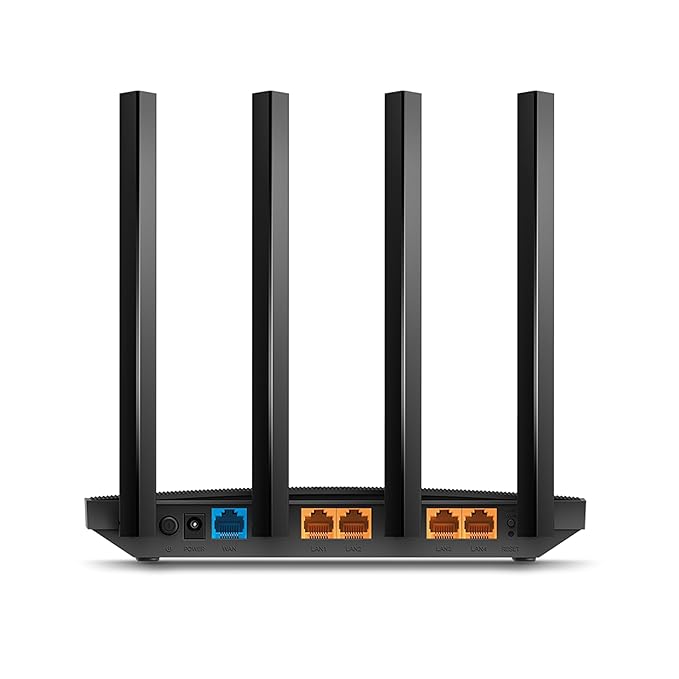 TP-Link Archer C6 Wireless Router - 1200 Mbps / WAN / LAN / Black